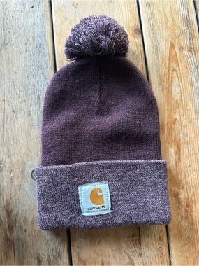 Carhartt Purple Pom Beanie